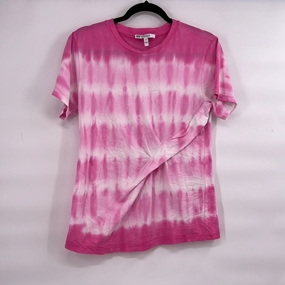 DEREK LAM 10 CROSBY
Pleated tie-dyed cotton-jersey T-shirt size small pink - Picture 2 of 8